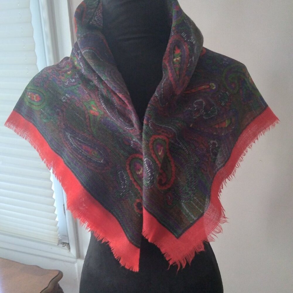 Saks Fifth Avenue Multicolored Wool Scarf
